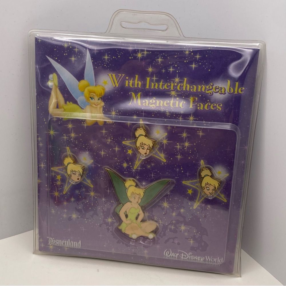 Tinkerbell Pin with Interchangeable Magnetic Faces - In Original Packaging